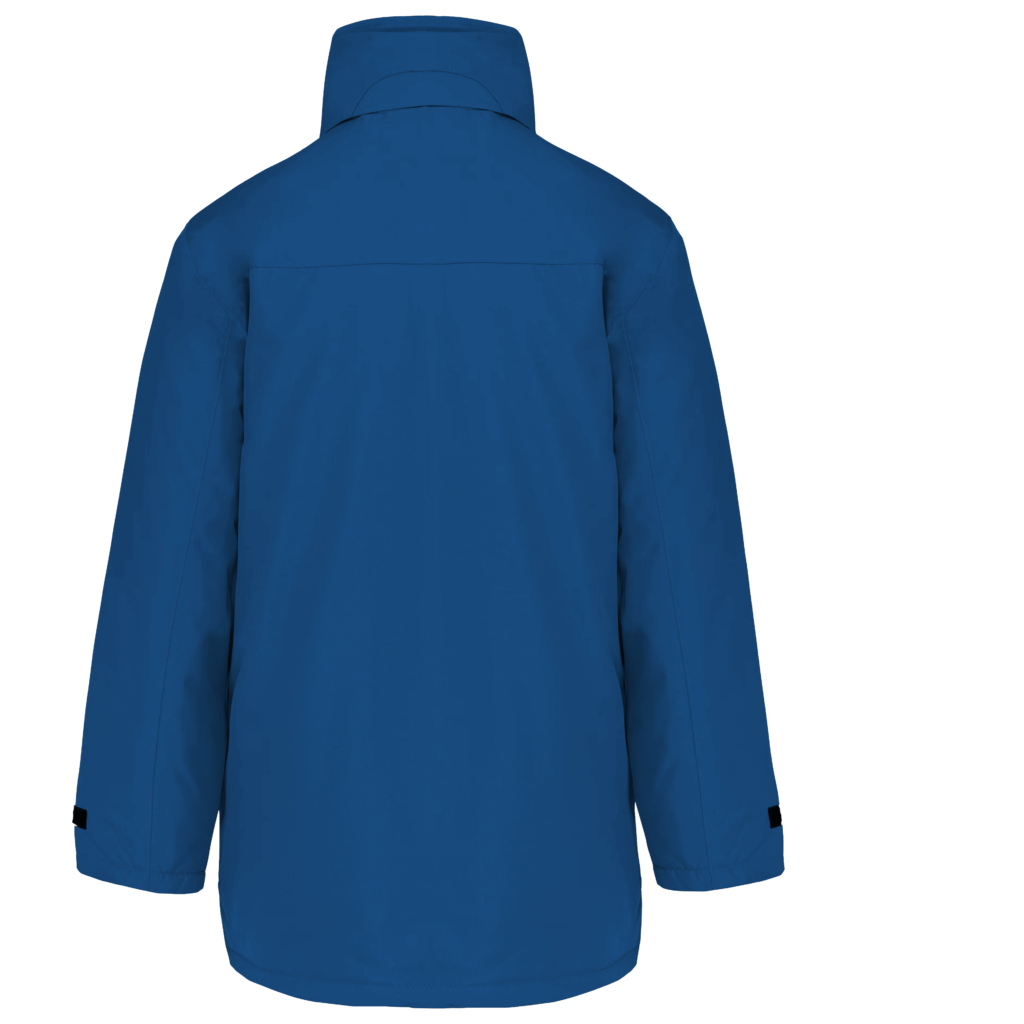 Parka bleu royal dos