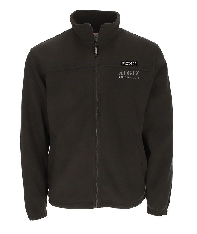 Polaire noir brodé Algiz Security