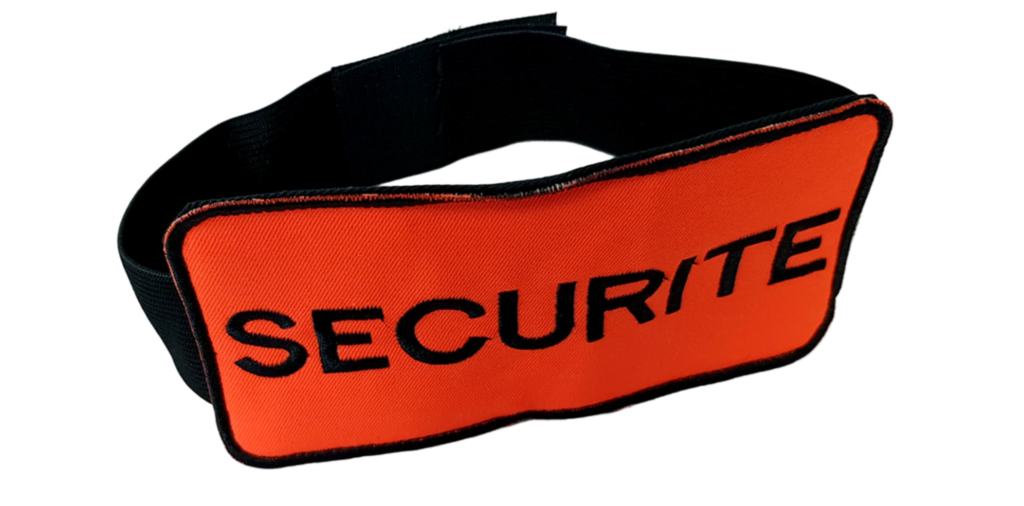 Brassard orange réglable SECURITE