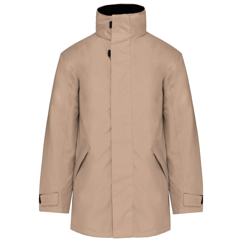 Parka beige à personnaliser par broderie ou flocage