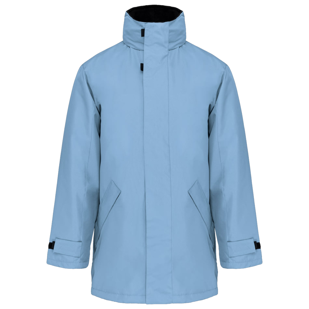 Parka bleu ciel à personnaliser par broderie ou flocage