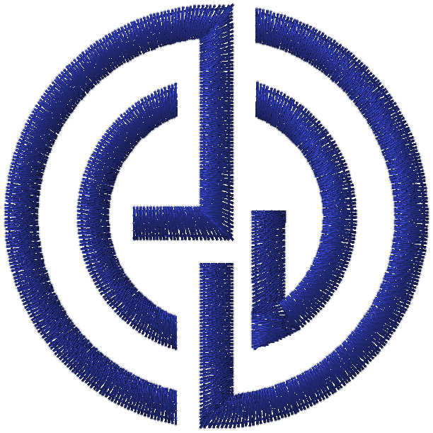 logo alternativ' Uniforme brodé bleu