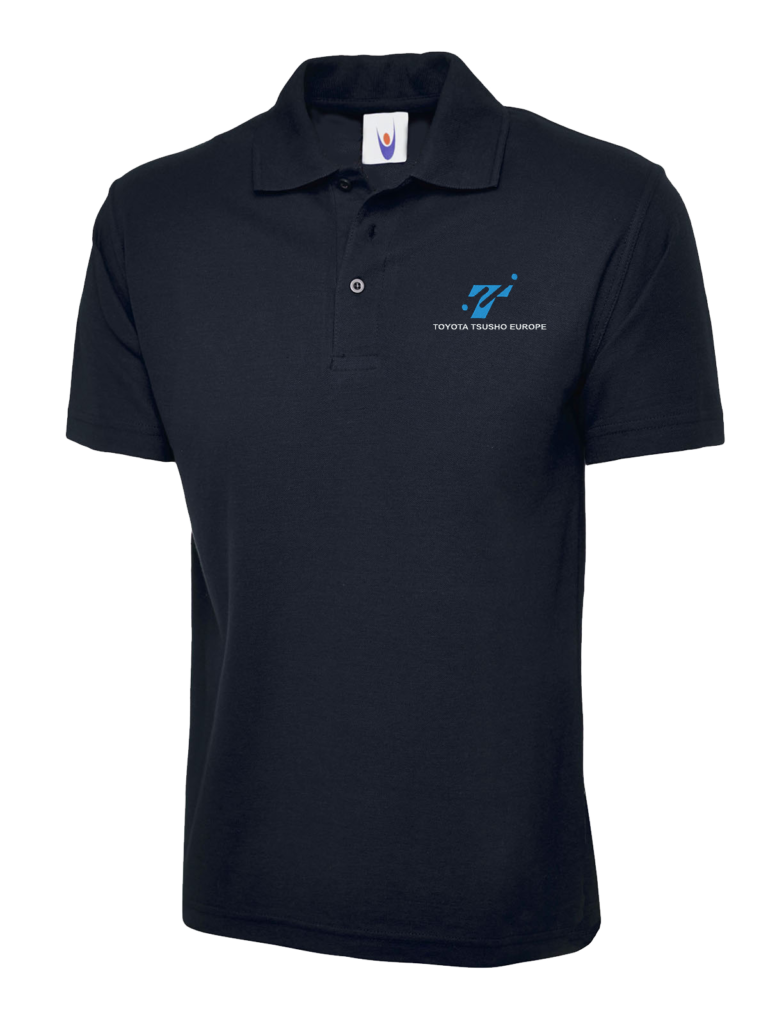 Polo Homme Toyota Tsusho marine brodé coeur