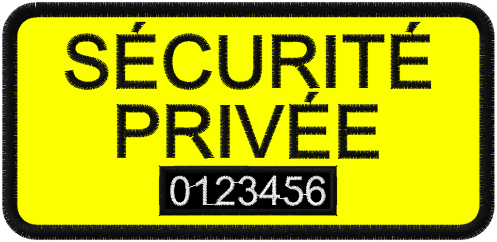 Brassard réglable sécurité privée NUB