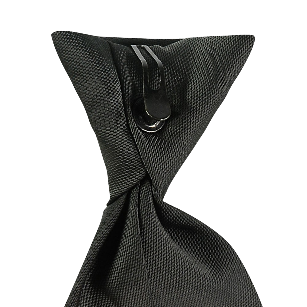 clip attache cravate anti étranglement noir
