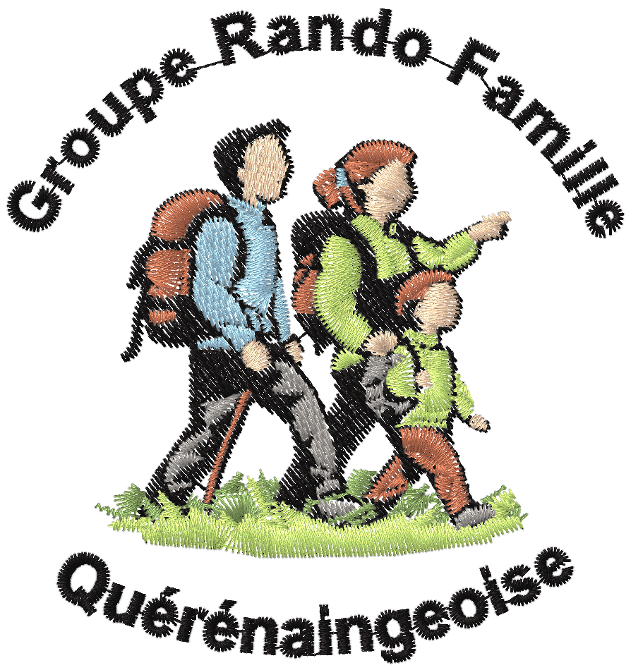 Maquette de broderie Groupe Rando La Famille Quérénaingeoise
